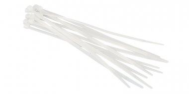 Стяжка кабельная 4х300 мм белая (уп.100шт.)