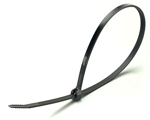 Стяжка кабельная 5х200 мм черная (уп.100шт.)