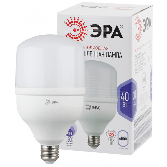 ЭРА Лампа LED промышленная 40W E-27 6500K