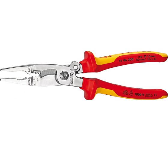 Knipex Клещи электромонтажные VDE 6-в-1 L-200мм  