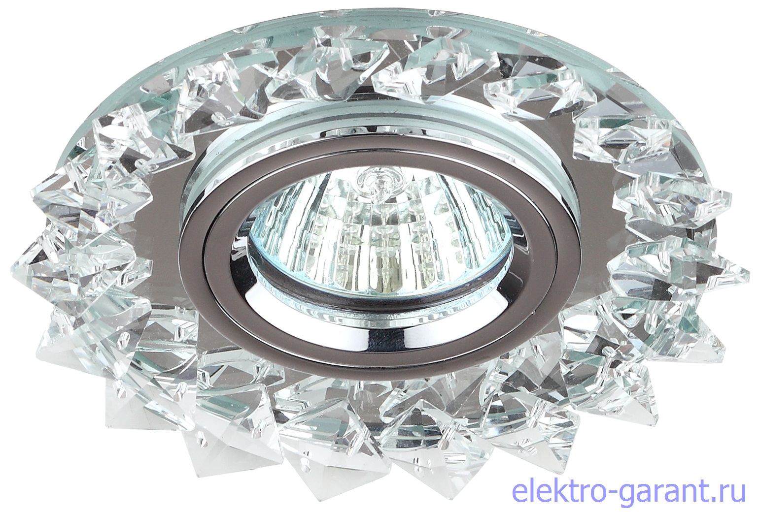DK44 SL/WH/CH ЭРА декор "острые кристаллы" MR16, 50W зеркальный/прозрачный/хром