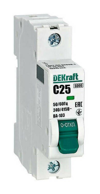 DEKraft 1п C 25А 6кА