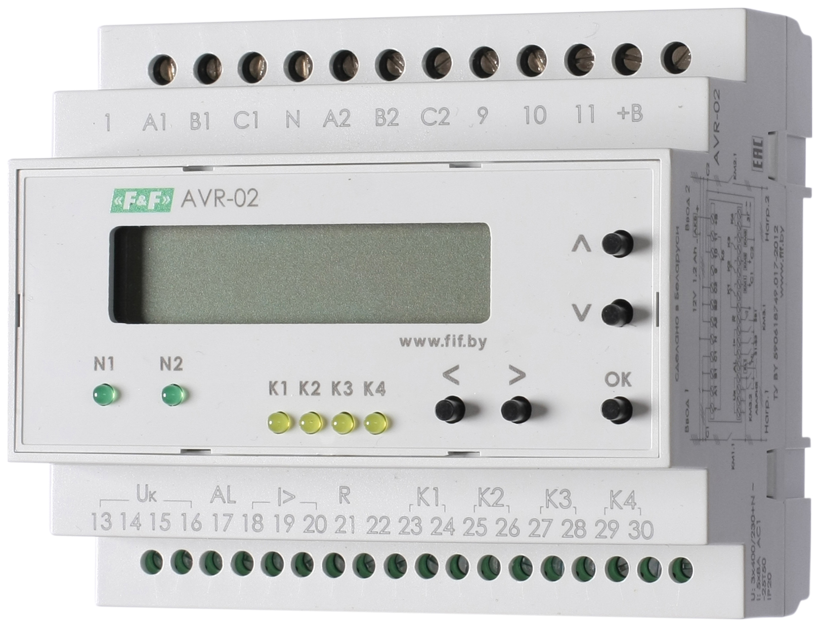Евроавтоматика Автоматический переключатель фаз AVR-02