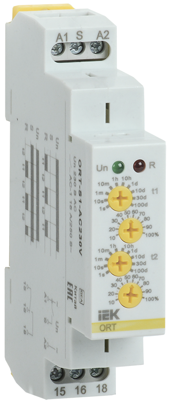 Реле ORT 230В AC циклическое, 1 контакт IEK