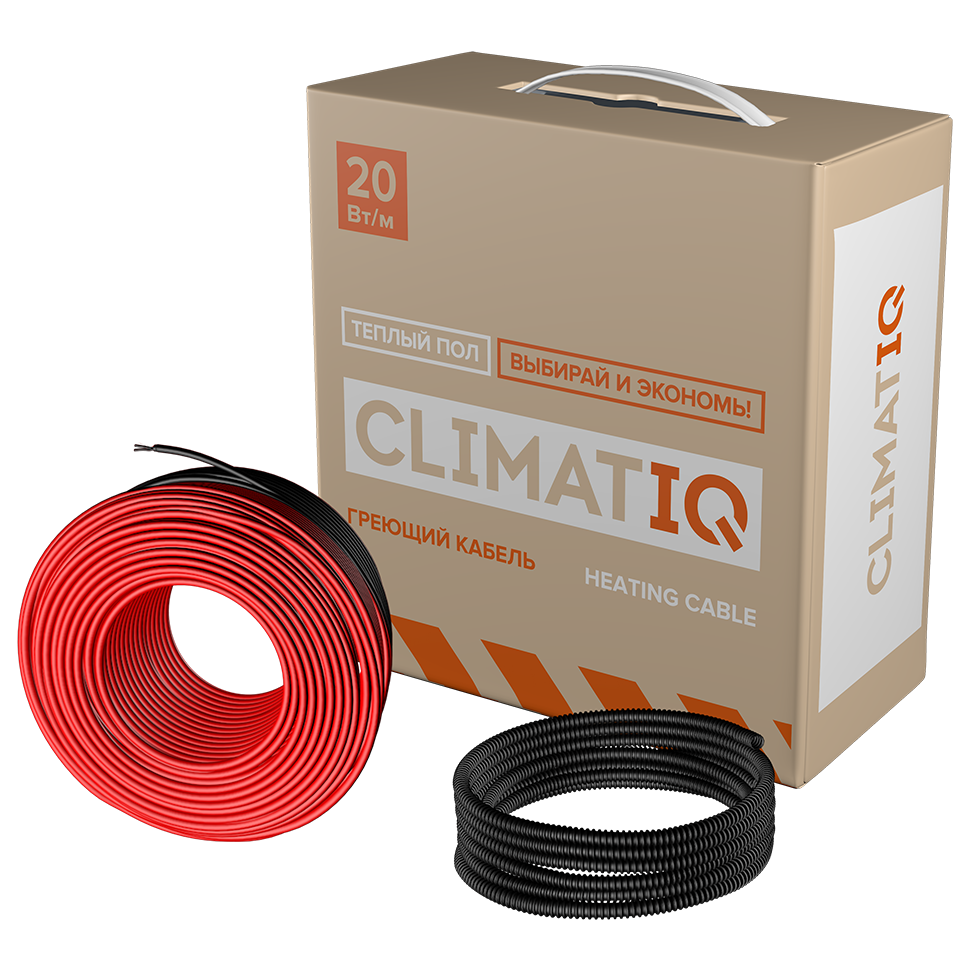 Греющий кабель CLIMATIQ CABLE - 50м 1000Вт (6.7 кв.м)