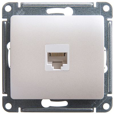 SE Glossa Перламутр Розетка компьютерная RJ45 кат.5E