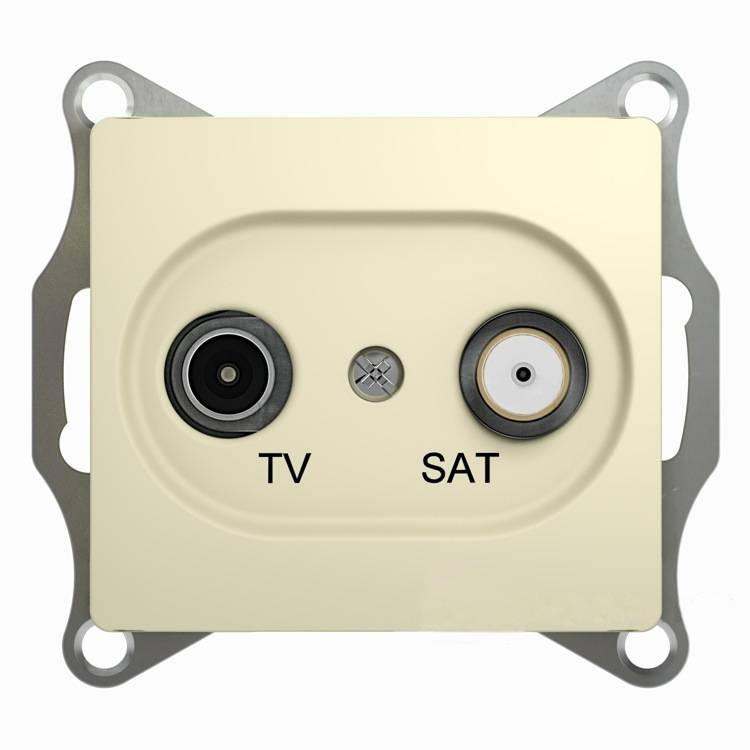 SE Glossa Беж TV-SAT Розетка одиночная 1DB