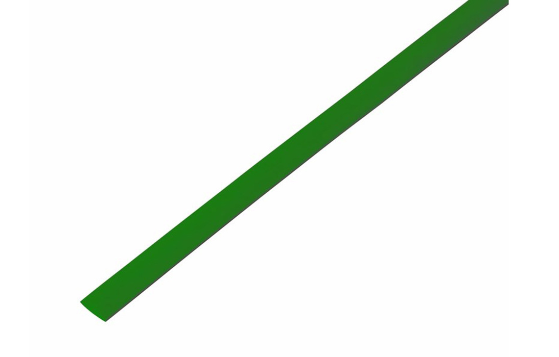 Термоусаживаемая трубка D6.0/3.0 1 метр зелёная