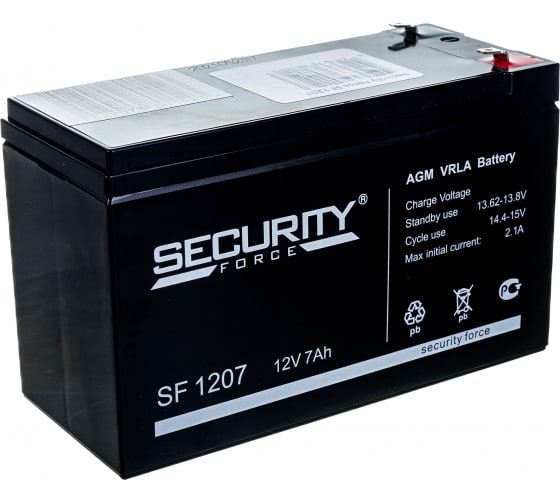 Аккумулятор для ИБП SF 12В 7Ач Security Force