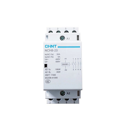 CHINT Контактор NCH8-20/22 20А 2НЗ+2НО АС 220/230В 50Гц