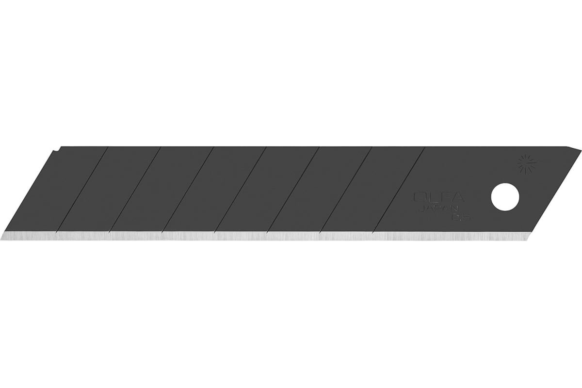 Лезвие сегментированное 18х100х0,5мм 10шт/уп OLFA BLACK MAX