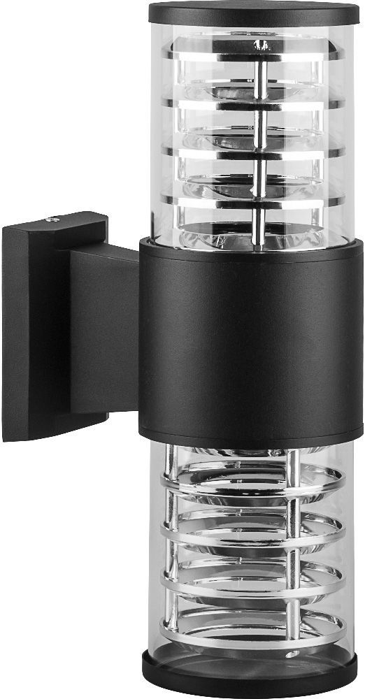 FERON Светильник НБУ-2х60w DH0802 вверх/вниз Е27 IP54 черный