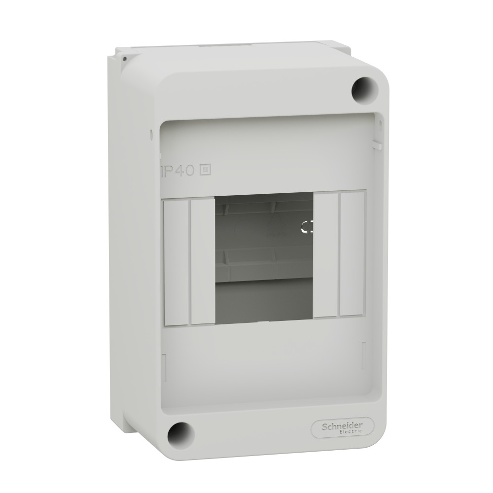 Systeme Electric бокс 4М накладной белый без дверцы