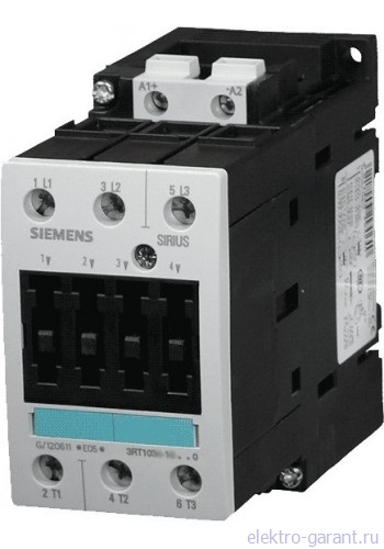 Контактор Siemens Sirius 50A, AC 230B, 50Гц