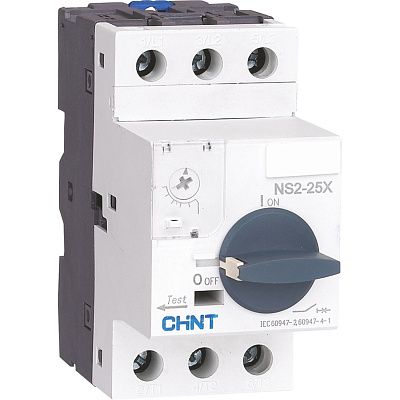 CHINT Автомат для защиты электродвигателей 0.63-1А NS2-25X управление ручкой