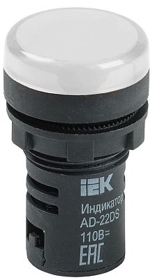 ИЭК Лампа AD22DS LED 22мм белая 24В