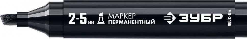 ЗУБР Маркер перманентный МП-300К чёрный 
