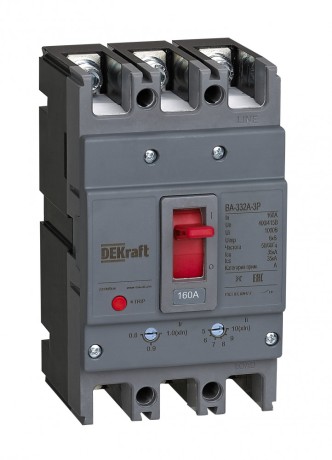 ВА-332 3п 160A 35кА для защиты двигателя Dekraft