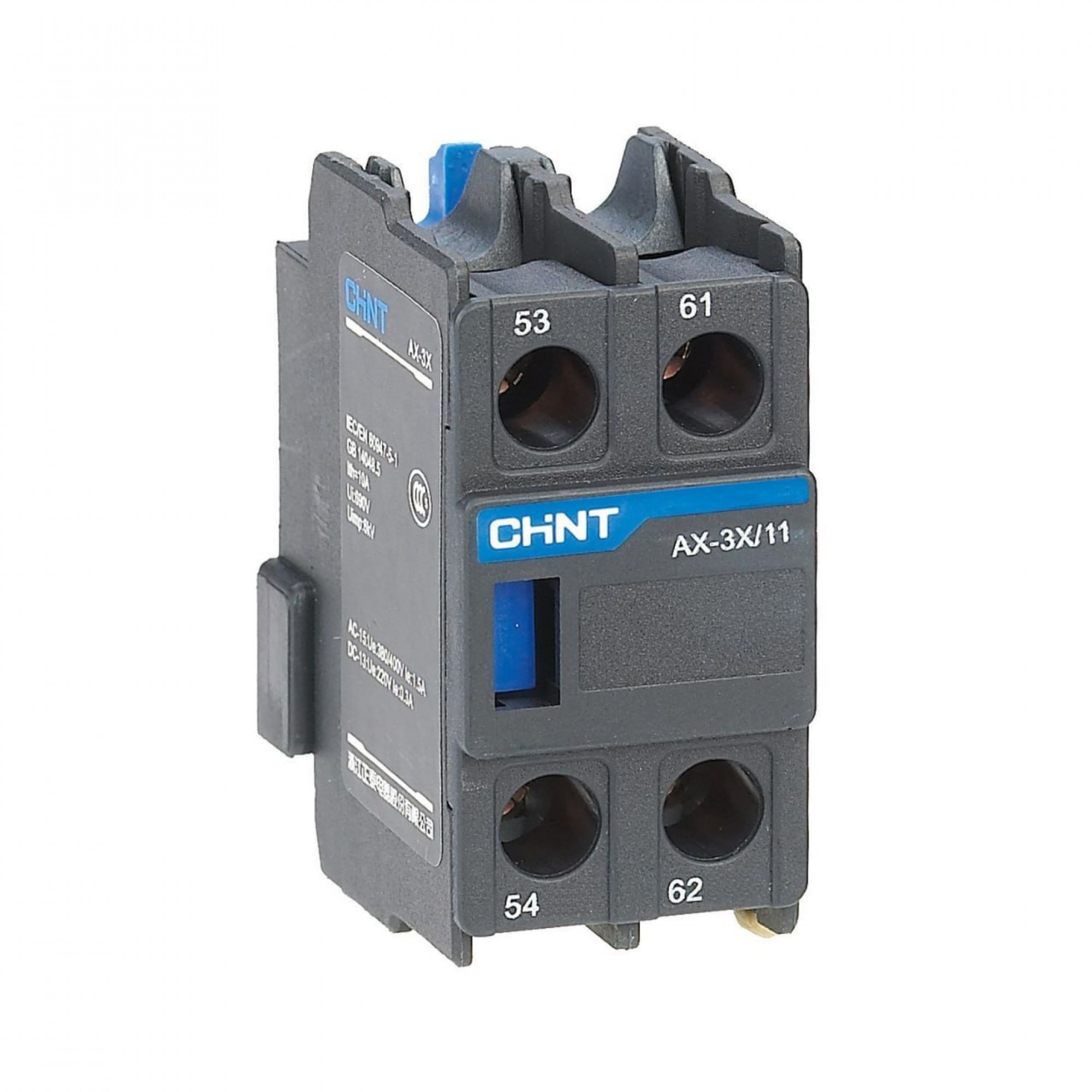 CHINT Приставка доп.контакты AX-3X/20 к контактору NXC-06~630 (R)