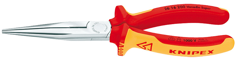 Knipex Круглогубцы с плоскими губками с режущими кромками 200 мм