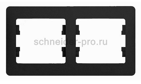 SE Glossa Антрацит Рамка 2-я, горизонтальная