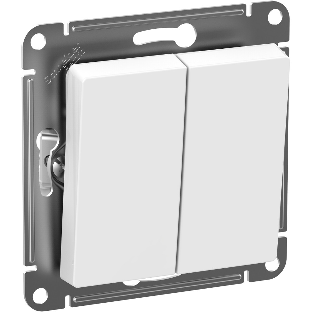 AtlasDesign Aqua Белый Выключатель 2-кл. IP44