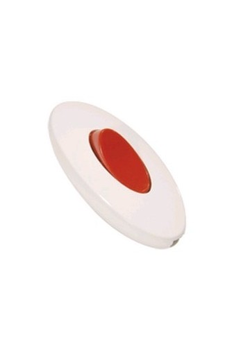 Выключатель для бра белый с красной кнопкой Makel