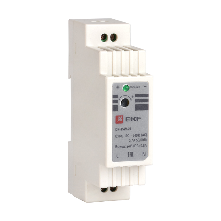 Блок питания 24В DR-15W-24 PROxima EKF