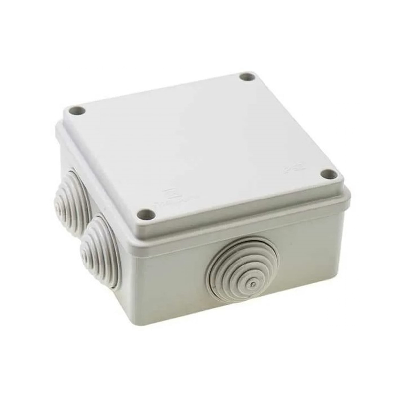 Greenel Коробка распаячная белая 6 вводов 100*100*50 мм IP54