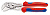 KNIPEX Клещи переставные - гаечный ключ 27 мм (1) L-150 мм Cr-V хром. 2-е рукоятки 