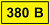 Наклейка "380 В" 20х40мм
