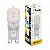 FERON Лампа LED 5вт 230в G9 2700К пластик