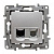 Etika Алюм Розетка телеф.+ комп (RJ11+RJ45) 5e UTP
