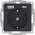 AtlasDesign Карбон Розетка с 2-мя USB  A+С 5В/2.4А 2х5В/1.2А