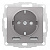 AtlasDesign Алюминий Розетка с 2 USB A+A 5В/2.4А 2х5В/1.2А 