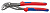 KNIPEX Клещи переставные - гаечный ключ 60 мм (2 3/4) L-300 мм Cr-V серые. 2-е рукоятки 