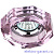 DK6 CH/PK ЭРА декор стекло обьемный многогранник MR16, 50W, хром/розовый
