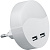 FERON Светильник-ночник с USB, белый 0,45W 230V