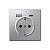 ArtGallery Алюминий Розетка 1-я с 2 USB A+C