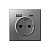ArtGallery Сталь Розетка 1-я с 2 USB A+C