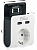 IEK Адаптер Т-02/01 1-м 2P+PE 16А 2хUSB 2,4А белый 