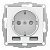 AtlasDesign Белый Розетка с 2 USB A+A 5В/2.4А 2х5В/1.2А
