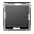 AtlasDesign Базальт Розетка IP20 с заз. защ. шторки с крышкой