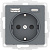 AtlasDesign Грифель Розетка 2-ая USB  A+С 5В/2.4А 2х5В/1.2А