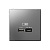 ArtGallery Сталь Розетка USB A+C 45W высокоскор.заряд. QC, PD
