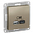 AtlasDesign Шампань Розетка USB A+С 5В/2.4А 2х5В/1.2А