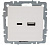 IEK BRITE Белый Розетка USB A+C 18Вт