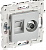 IEK SKANDY Серебряный Розетка 2-я TV+RJ45, кат.6E