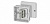 HENSEL Коробка распр. ОП 88х88х47 с клемн. IP55 сер. DE 9325 