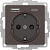 AtlasDesign Мокко Розетка 2-ая USB  A+С 5В/2.4А 2х5В/1.2А